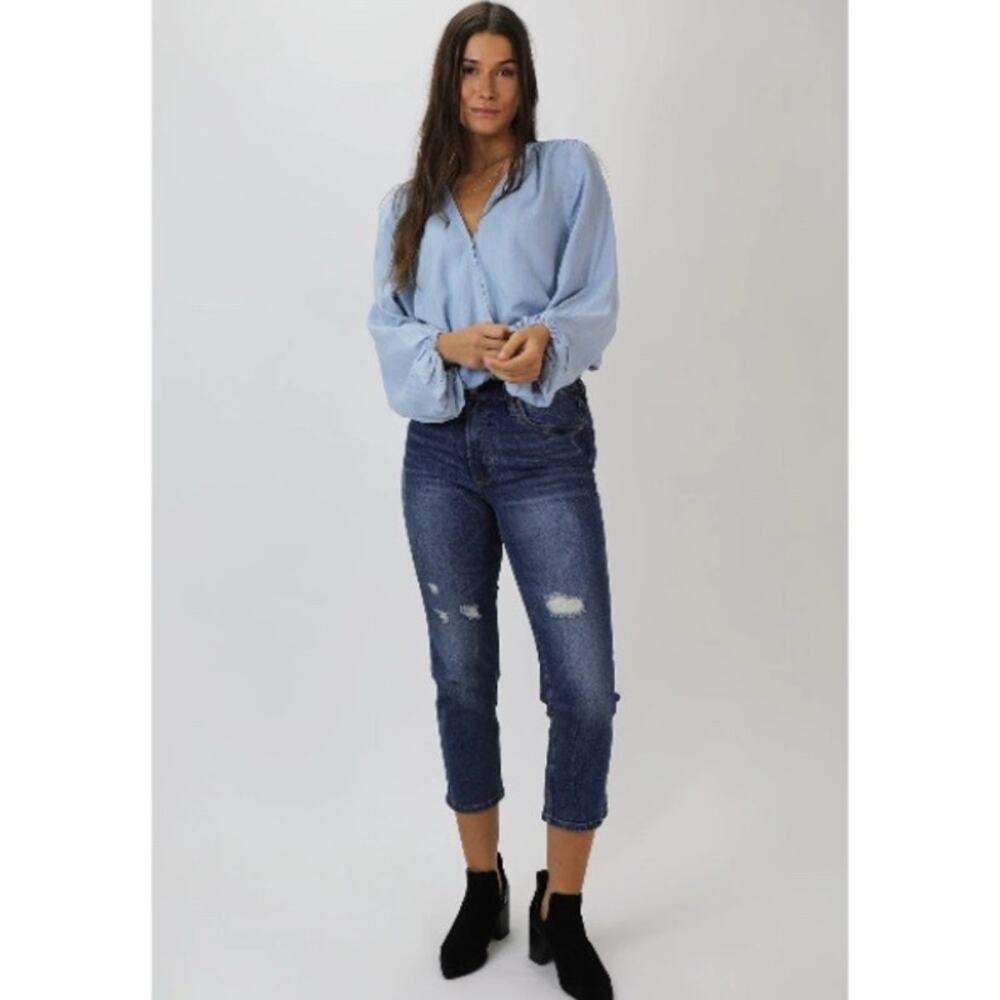 DEAR JOHN | Frankie Super High Rise Crop | 28